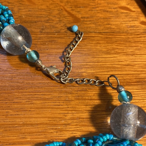 SEED-BEAD CHUNKY COLLAR NECKLACE - Picture 3 of 3